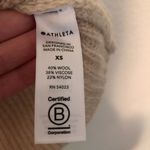 Athleta  Sierra Crew Sweater XS Coconut Wool Blend Cream New NWT Chunky Knit Photo 4
