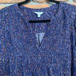 Lucky Brand  Women's Boho Floral Smocked Babydoll High Low Hem Long Sleeve Blouse Photo 1