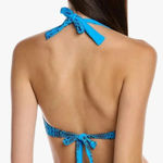 Coco reef  Reversible Verso Twist Underwire Bikini Top Python Blue Size 32/34D Photo 3