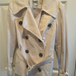 Yoana Baraschi  Beige Double-Breasted Trench Coat Women’s Size 10 Photo 0