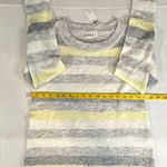 Gap Tunic Boat Neck Multicolored Long Sleeve Lightweight Striped Sweater XS New Photo 3