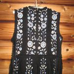 Mac Duggal  9135 Womens Black Sleeveless High Neck Embroidered Mini Dress Photo 10