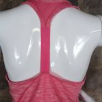 Reebok  Tank Top Woman's Size Medium Pink Space‎ Dye Racer Back Mesh Yoga Workout Photo 6