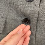 Ann Taylor  Grey Cropped Fitted Womens Blazer Jacket 6P Career Office Work Dressy Photo 5