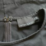 Cynthia Rowley Long Button Sleeve Black Crepe Cocktail Dress XS Photo 3