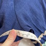 Judith March  Blue Boho Long Flutter Sleeve Midi Size L Peasant Farm Photo 7