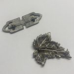 Lot Of 2 Pretty Costume Brooch Pins Costume Jewelry Retro Art Deco Style Photo 5
