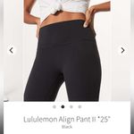 Lululemon align pant 25” Nulu 4 black established 06 RARE Photo 1