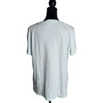 Talbots  Embroidered Sandals Striped Top Striped Nautical‎ Beach Tee Women Size M Photo 1