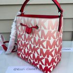 Michael Kors Coral Reef Multi Graphic Ombre Suri Bucket Bag Photo 2