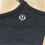 Lululemon  Ebb To Street Bra Size 4 Black Ribbed V Neck Crossback Sporty Yoga Photo 7