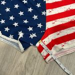 Cloud Chaser  American Flag Lounge Shorts USA Red White Blue Lace Accent Size L Photo 3