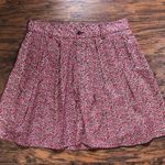 Gap • pink fall floral cotton mini skirt ditsy low rise pleated Y2K Photo 1