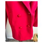 International Scene Vintage Pure Wool Cherry Red Coat Size 7/8 Photo 3
