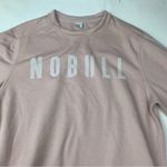 Nobull  size medium pink Blush Crewneck Sweatshirt long sleeve athletic running Photo 6