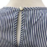 Pink Rose Macy's Womens Cold Shoulder Blouse Top S Blue White Stripe Career Work Photo 5