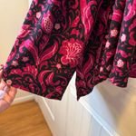 CHAPS Chaus Floral Paisley Tunic Long Sleeve Keyhole Neckline Blouse Bohemian Sz XL # Photo 7