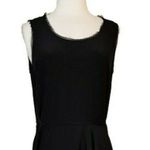 Elie Tahari Tammie Black Silk Dress A-Line Asymmetric Hem Sleeveless Medium NWT Photo 2