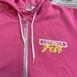 Bella Canvas Bella + Canvas Women's 2023 Obsessed Fest Full Zipper Hoodie XL Extra Large Pink Photo 4