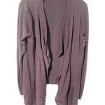 Lululemon Size 10 Purple Draped Front Open Cardigan Sweater Long Sleeve Photo 0