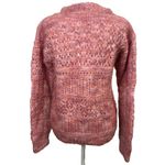 Handmade  Wool Blend Chunky Knit Sweater Womens S Soft Pink Cottagecore Soft Girl Photo 2