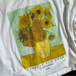 Primark Van Gogh Sunflowers Cropped Oversized Tee Photo 1