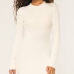 Hollister  White Long Sleeve Knit Dress Photo 0