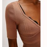 Free People #81 NWT Teagan Swit Short Sleeve in Latte Photo 1