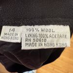 Dana Buchman Vintage Navy Blue Wool Blend Skirt Midi Skirt Size 14 Photo 3