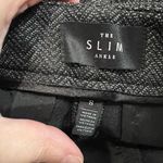 White House | Black Market WHBM The Slim Ankle Dark Gray Subtle Herringbone Dress Career Pants Photo 1