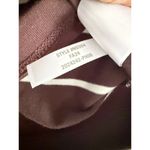 Madewell | NWT | Short-Sleeve Mockneck Tee in Stripe in Dark Carob | Sz XXS Photo 8