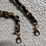 Black & Gold Handbag Purse Shoulder Strap Chain 24” Shoulder Drop EUC Photo 1