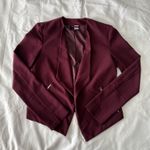 H&M Maroon Casual Blazer With Zipper Pocket Detail Photo 0