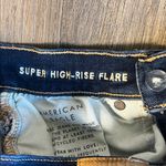 American Eagle Outfitters Super High Rise Flare Dark Wash Jeans Size 6 Photo 3