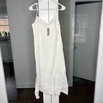 J.Crew NWT Eyelet Midi Dress Linen-cotton Blend White Photo 2