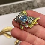 Monet Lot Of 3 Brooch Pins Vintage - Modern 1 Sarah Cov / 1 Fish Photo 1