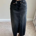 Reformation  Black Denim long Skirt. 27 Photo 0