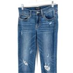 Judy Blue Medium Dark Mix Washed Stretch Distressed Boyfriend Fit Denim Jean Photo 1