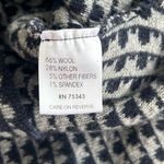 A. IDA Italy Waterfall Sweater Cape Size Small Navy Grey Wool Blend Blue Photo 3