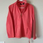 New York & Co. NY Jeans Women’s Coral Pink Fleece 1/4 Zip Pullover Size S Photo 1