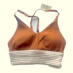 Aerie NWT Offline Stretch Ribbed Medium Support Sports Bra Caramel Stripes XS Photo 1