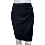 Ann Taylor Skirt Womens 0 Petite Black Wool Pencil Straight Office Career Preppy Photo 1