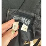 Jessica Howard Vintage  Black Mini Dress Rhinestone Chain Link Strap Photo 6