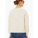 Tuckernuck Pomander Place Pam Pom Pom Argyle Sweater in Cream, Size Large Photo 8