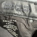 American Eagle ‎ Outfitters Super High Rise Ankle Black Jeans Size 18 Short Photo 5