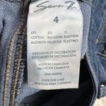 Seven7  Step Fray Raw Hem Mid Rise Crop Fashion Jeans Medium Wash Size 4 Photo 10