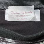 Elisa Cavaletti Long Sleeve Graphic Dress Luxury Italian Made Size Small Black Photo 7