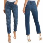 Alice + Olivia  Amazing High Rise Slim Girlfriend jeans in Homebound Wash Photo 2