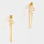 Francesca's Francesca’s Gold Snake Earrings Photo 0