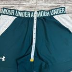 Under Armour Women's Loose Heatgear Athletic Short Shorts Teal White S SM Small Photo 6